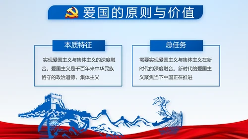 蓝色党建党支部年年终总结学习教育PPT