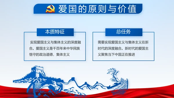 蓝色党建党支部年年终总结学习教育PPT