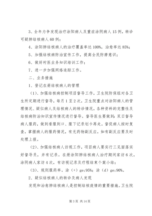 结核病防治工作计划及安排.docx