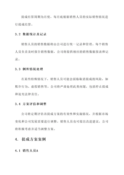 艺术销售提成方案