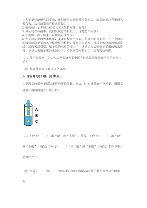 教科版四年级下册科学第一单元《植物的生长变化》测试卷（综合卷）.docx