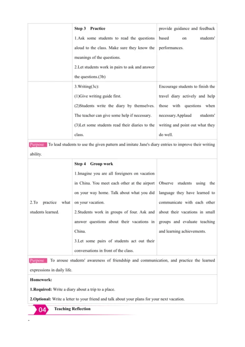 Unit 1 Where did you go on vacation? Section B【人教八