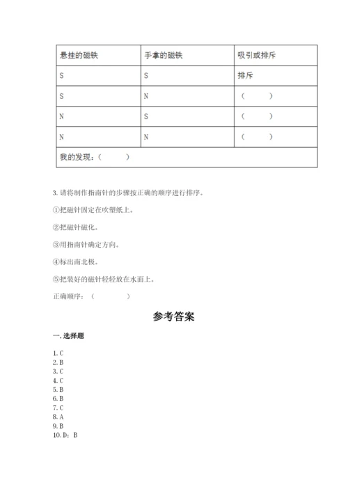 教科版小学科学二年级下册期末测试卷（考点梳理）.docx