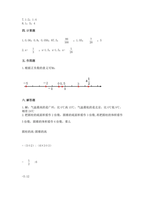 小学六年级下册数学期末卷附答案（能力提升）.docx