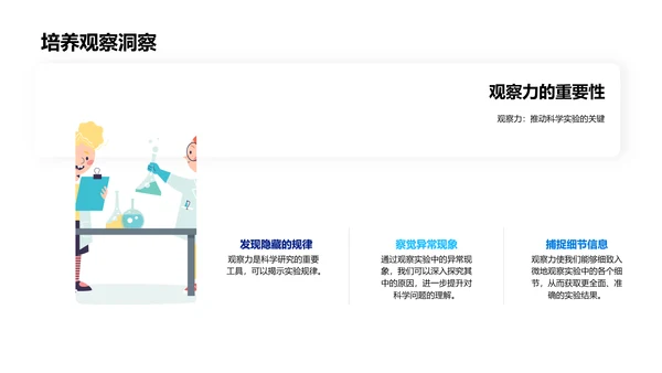 科学实验教学课件PPT模板