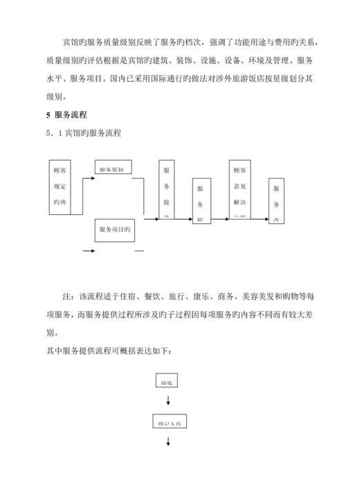 宾馆服务质量管理全新体系专业审核作业基础指导书.docx