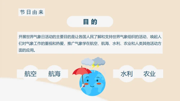 世界气象日公益宣传通用PPT模板