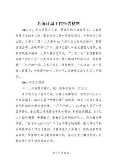 县统计局工作报告材料 (4).docx