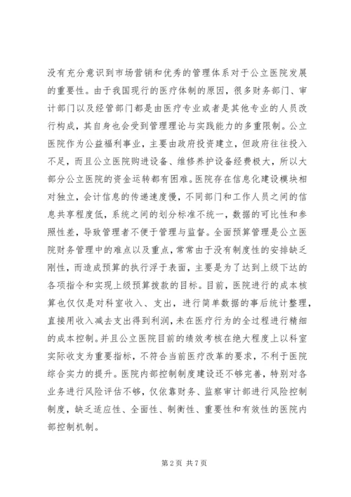 公立医院经济管理工作措施.docx