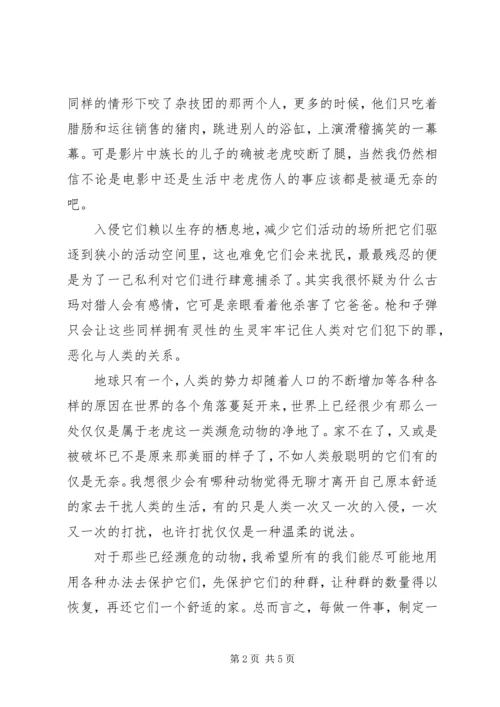 虎兄虎弟观后感.docx