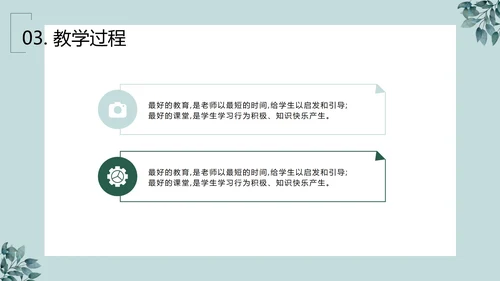 绿植清新PPT模板