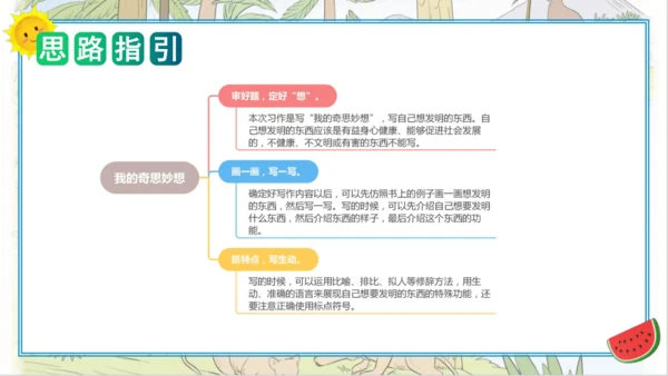 统编版四年级语文下册单元作文能力提升第二单元+习作：我的奇思妙想（教学课件）