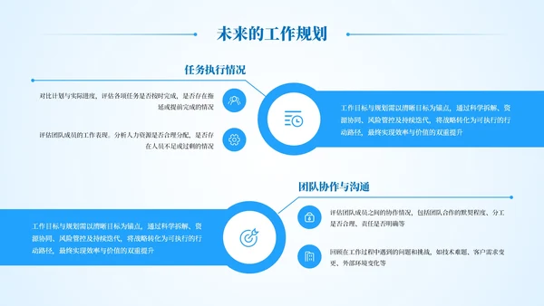 蓝色简约商务风工作汇报总结通用模板