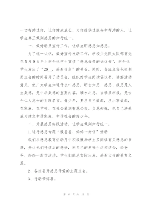 开展2022母亲节活动总结10篇.docx