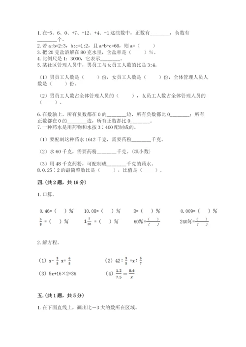 苏教版数学小升初模拟试卷（全优）.docx