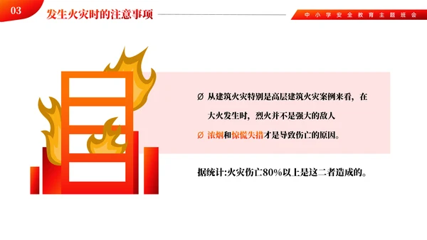 中小学消防火灾安全主题教育ppt模板