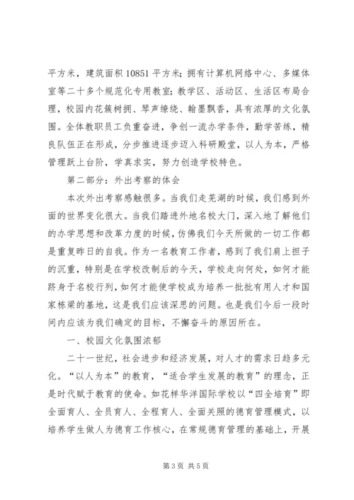 外出考察报告静心思考.docx