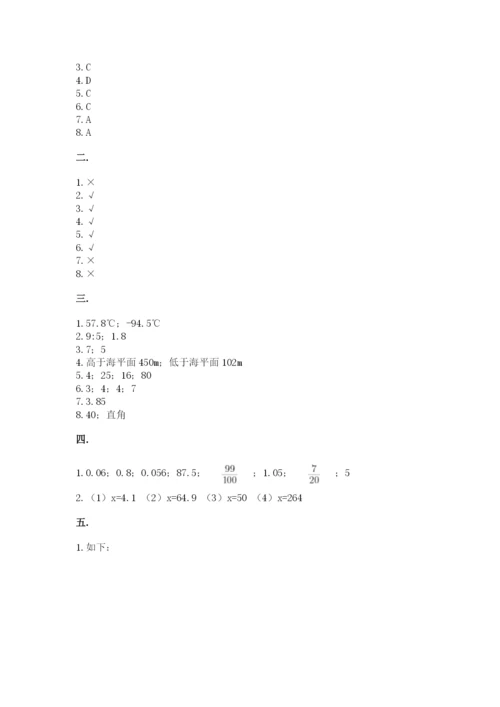 西师大版小升初数学模拟试卷（巩固）.docx