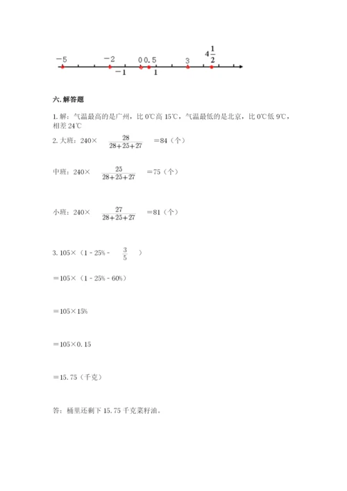 人教版六年级下册数学期末测试卷及完整答案（全优）.docx