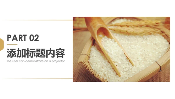 健康绿色有机大米农业粮食推广销售PPT模板