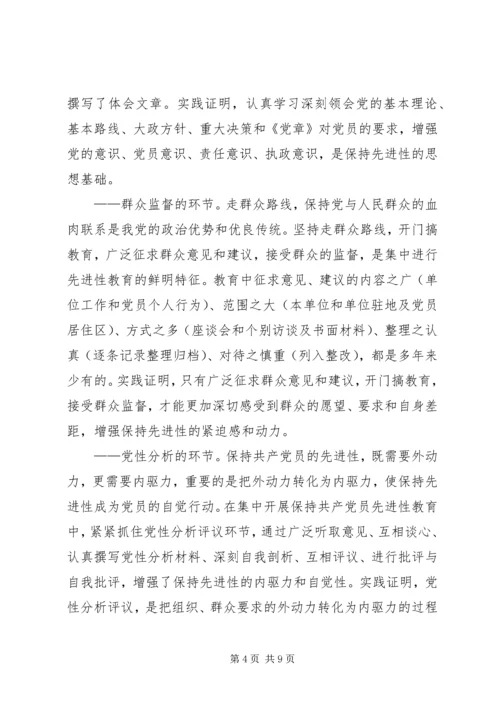 保持党员先进性长效机制建设的思考.docx