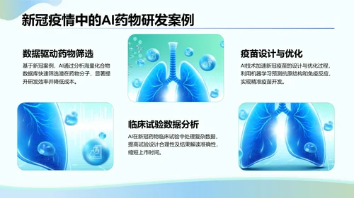 绿色3D风人工智能在医疗行业的创新与挑战PPT模板