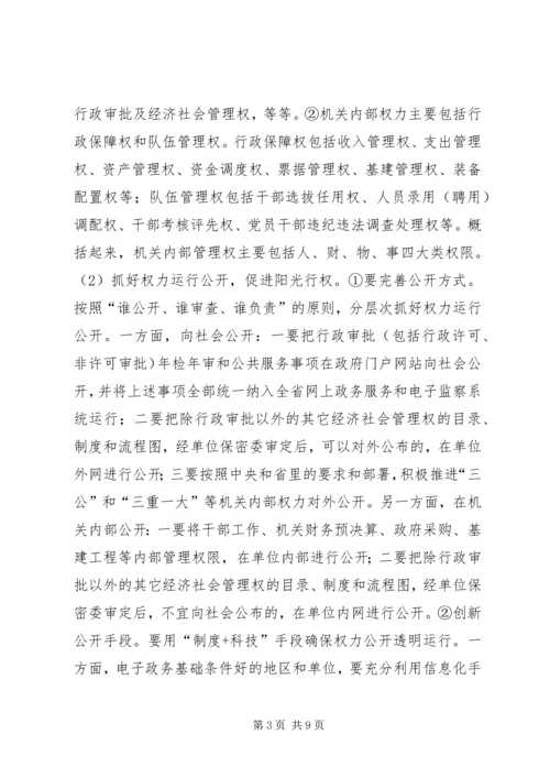 关于全省规范机关内部权力运行现场会议精神传达贯彻意见 (2).docx