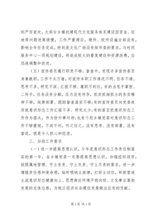 落实意识形态工作督查情况报告.docx