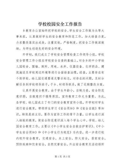 学校校园安全工作报告.docx