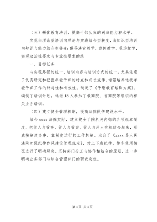 基层法院队伍建设调研报告 (2).docx