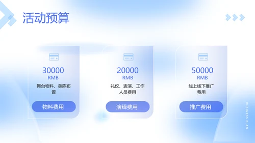 蓝色立体风企业周年庆活动策划方案