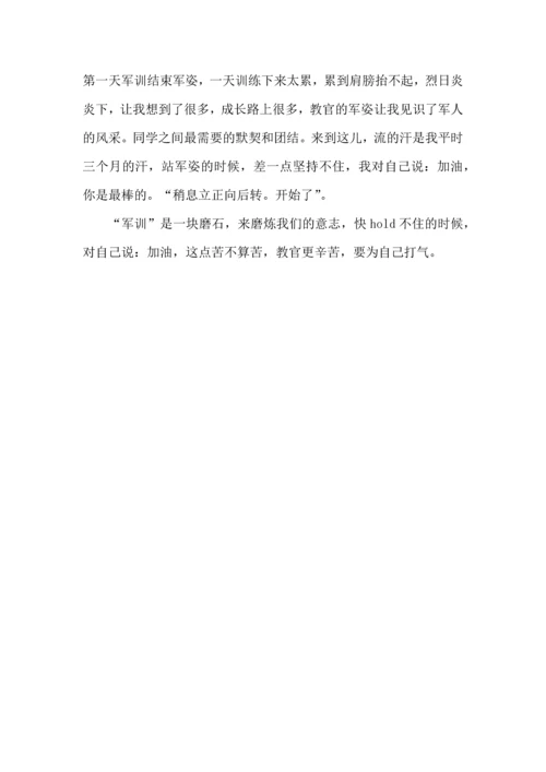 初中军训心得体会模板八篇（四）.docx