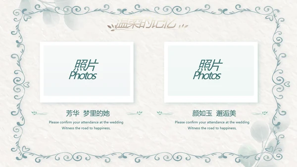 我们结婚啦婚礼纪念册电子相册动态PPT模板