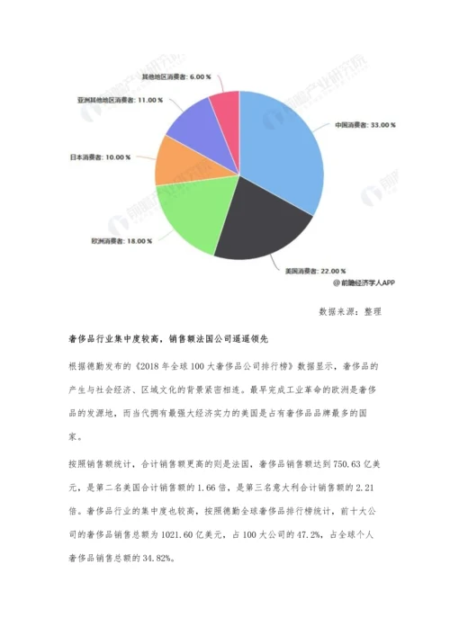 全球奢侈品行业市场分析个人消费额再创新高-中国消费者占据超过三成.docx