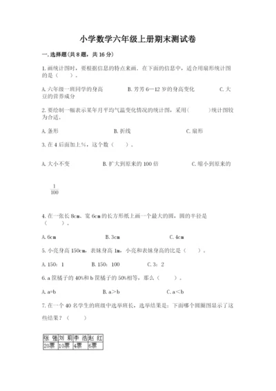 小学数学六年级上册期末测试卷（实用）word版.docx
