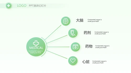 绿色小清新医生在线问答动态PPT