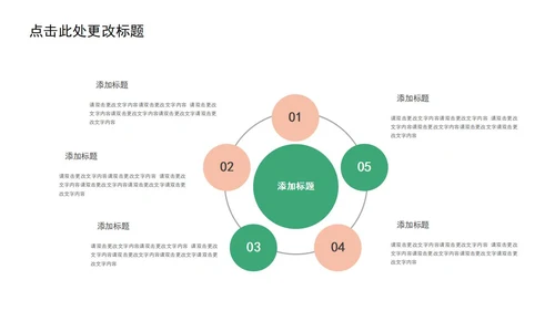 绿色简约几何小清新植物教学通用PPT模板