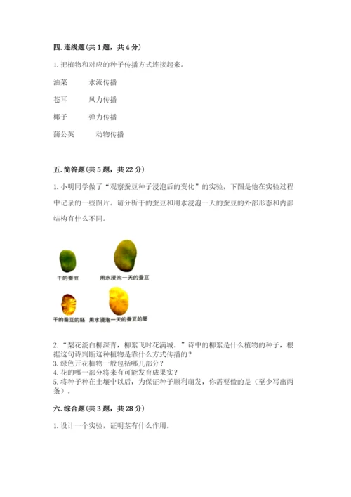 教科版科学四年级下册第一单元《植物的生长变化》测试卷精品（全优）.docx