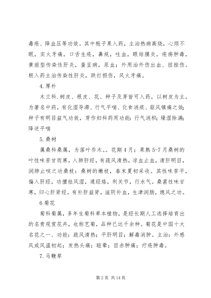 植物资源学报告 (4).docx