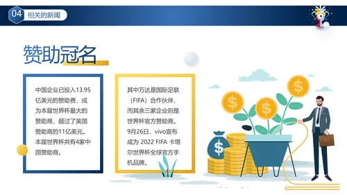 卡塔尔世界杯足球赛事活动介绍PPT模板