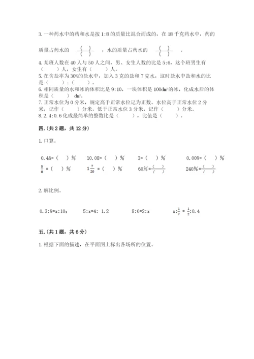 苏教版六年级数学下学期期末测试题（考试直接用）.docx