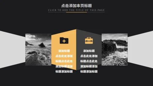 黑金欧美风商务汇报通用PPT模板