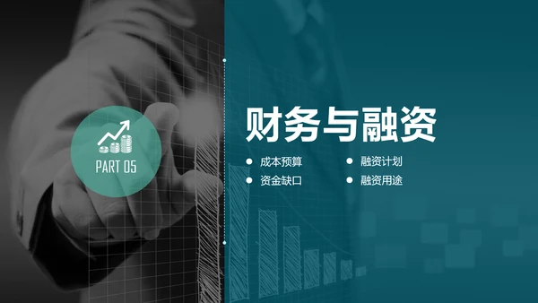 数字全球化科技数据融资计划书PPT模板
