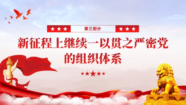 主题教育党课ppt十三个坚持严密党的组织体系党建