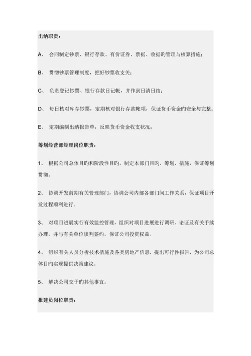 房地产公司办公室岗位基本职责说明.docx