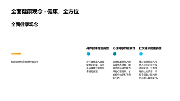 健康生活讲座PPT模板