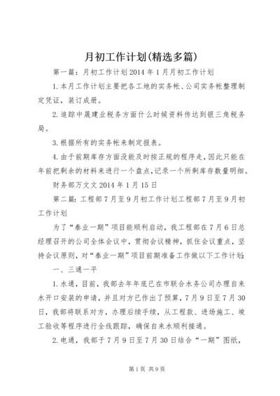 月初工作计划(精选多篇).docx