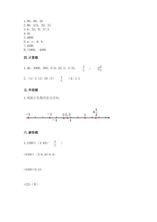 北京版六年级下册数学期末测试卷及答案（夺冠系列）.docx