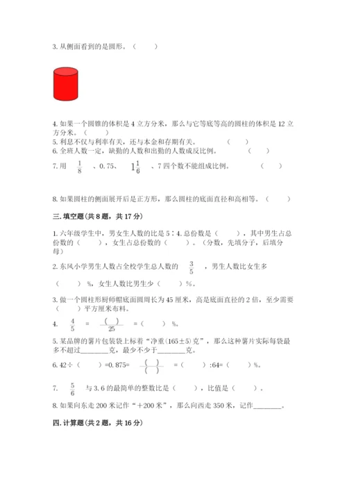 小升初六年级期末测试卷（全国通用）.docx