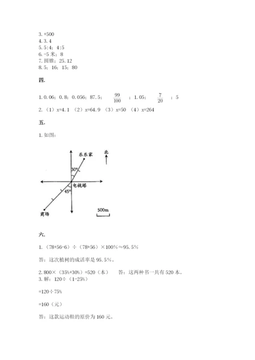 河北省【小升初】2023年小升初数学试卷及1套完整答案.docx